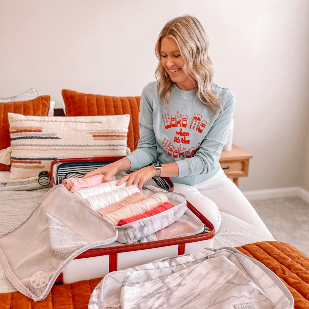 how to pack with packing cubes