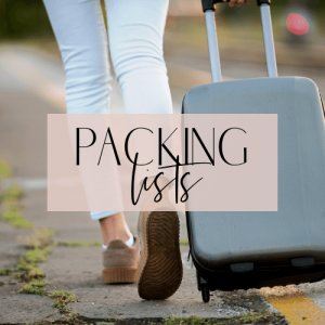 travel packing lists
