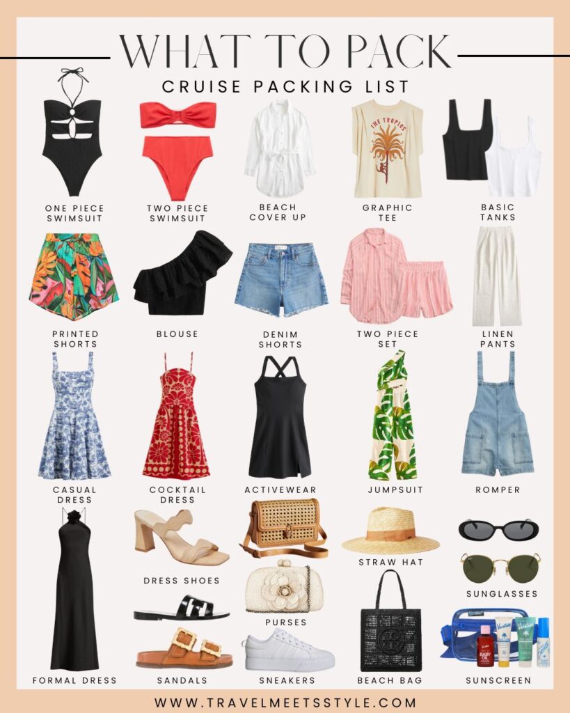cruise outfits packing list