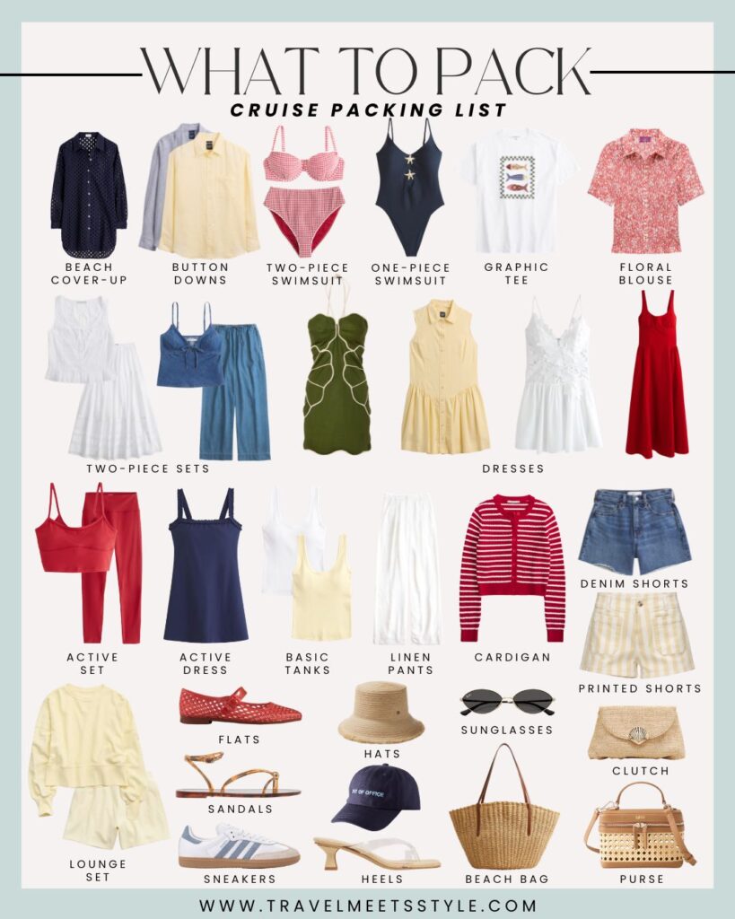 cruise outfits packing list