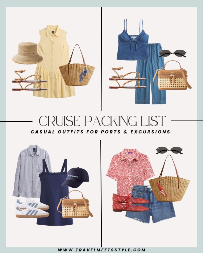casual cruise outfits for ports and excursions