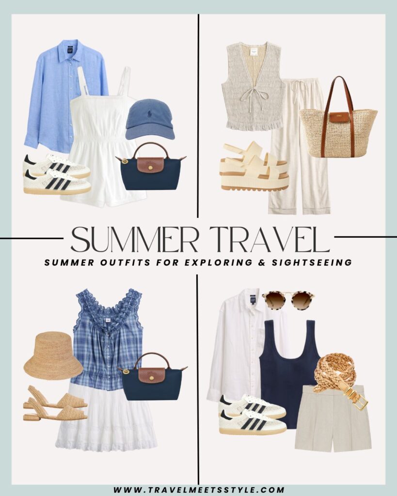 Casual summer outfits for exploring & sightseeing