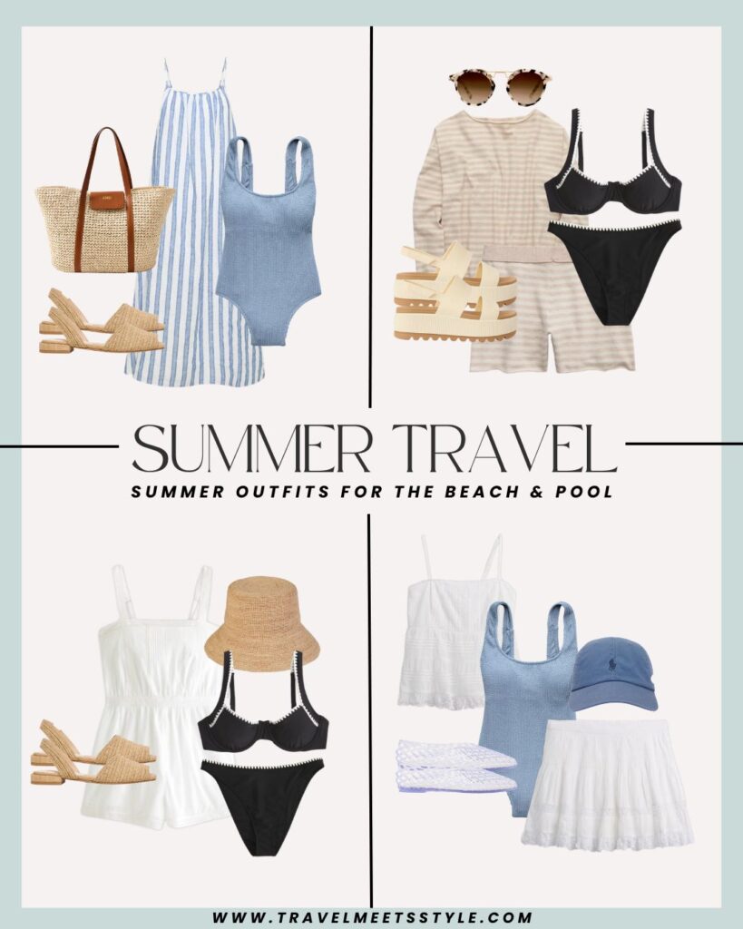 Summer outfit ideas for the beach and pool