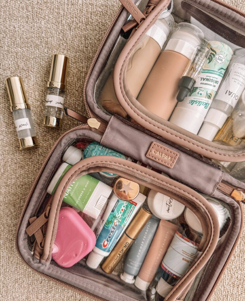 Travel size toiletries