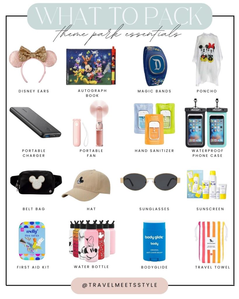 theme park essentials