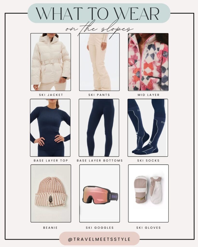 Packing list for a ski trip