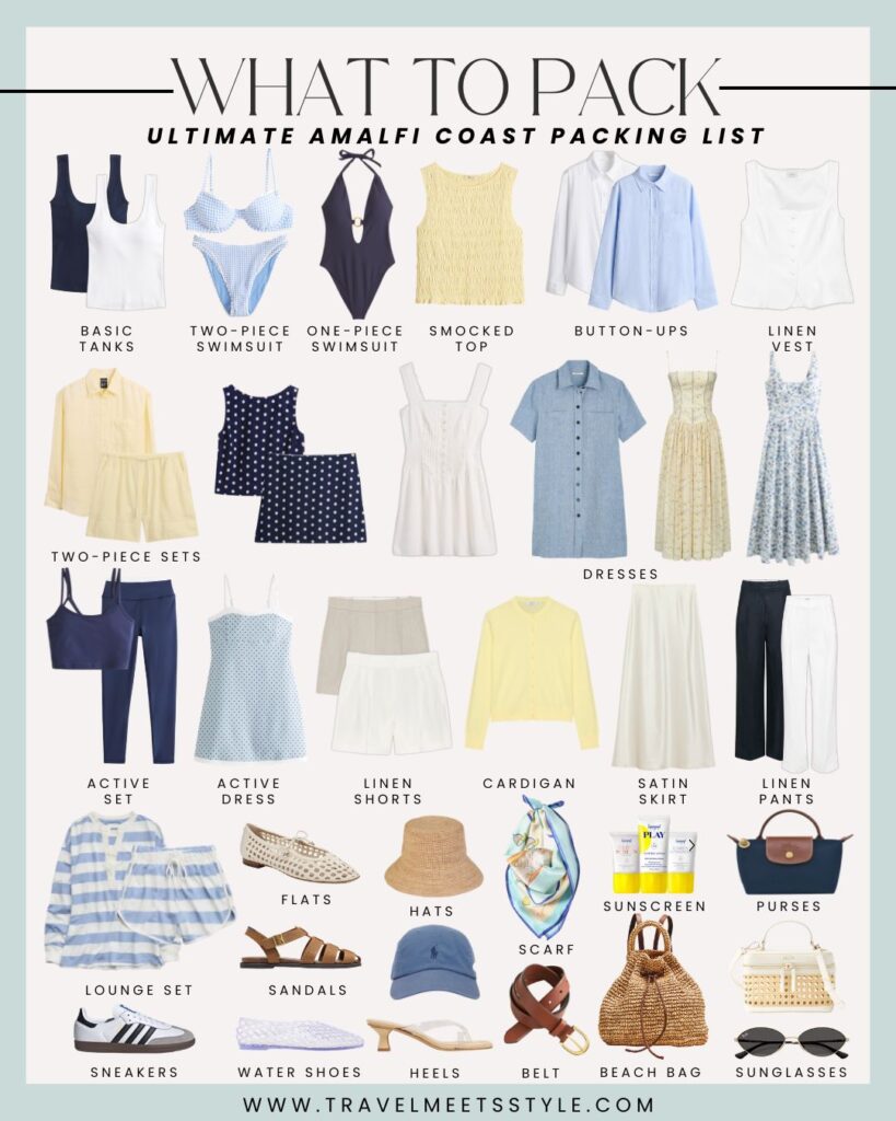 What to pack for the Amalfi Coast