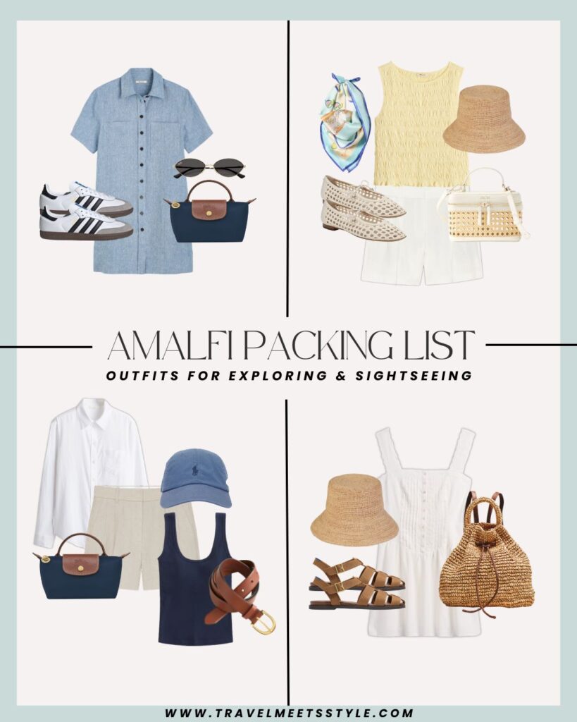 What to wear in the Amalfi Coast for exploring and sightseeing