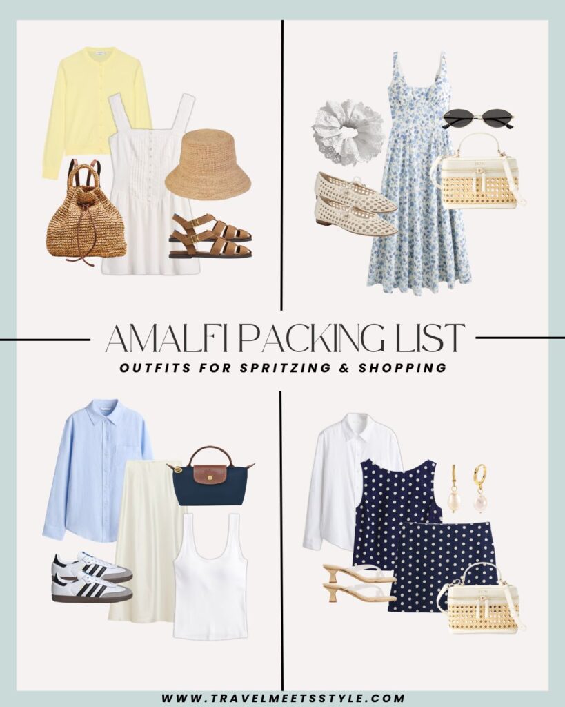 What to wear in the Amalfi Coast for spritzing and shopping