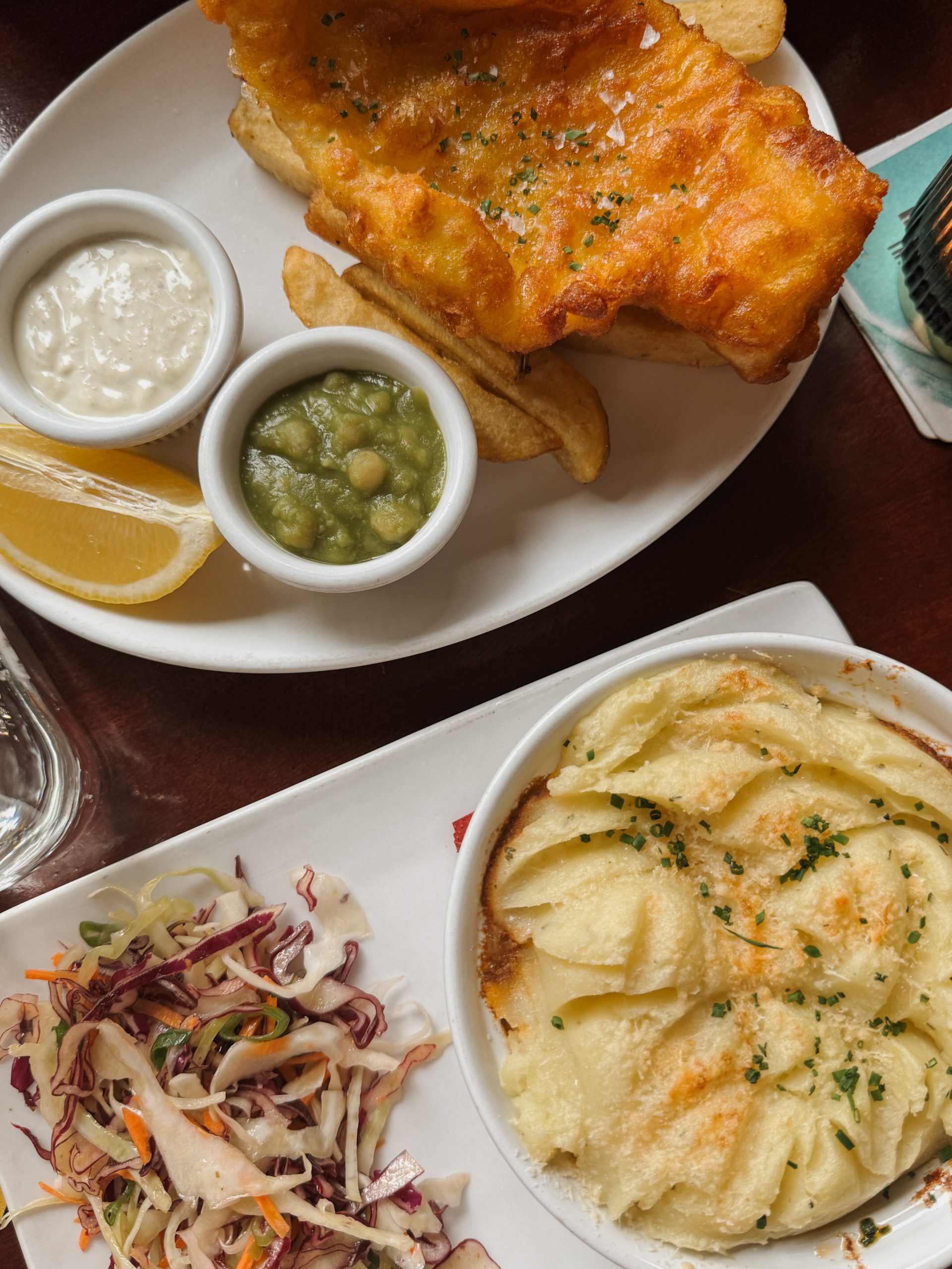 Traditional Irish meals served at Arthur's Pub in Dublin, Ireland