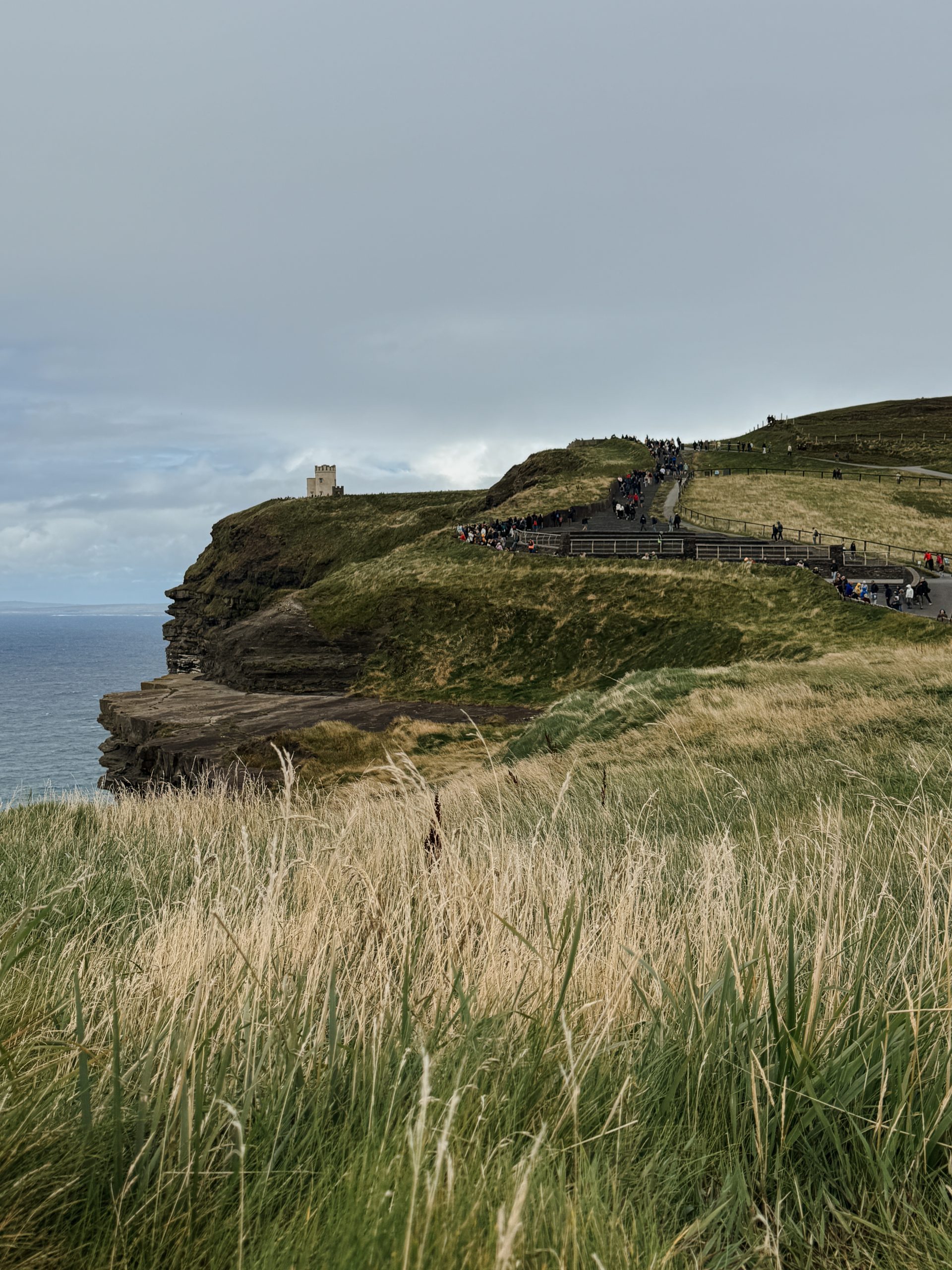 Scenic photo of O'briens Tower at the Cliffs of Moher in Ireland