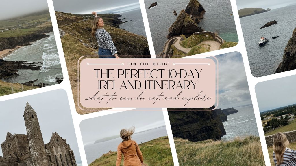 10 day Ireland itinerary of Ireland's scenic landscapes, charming towns, and popular attractions