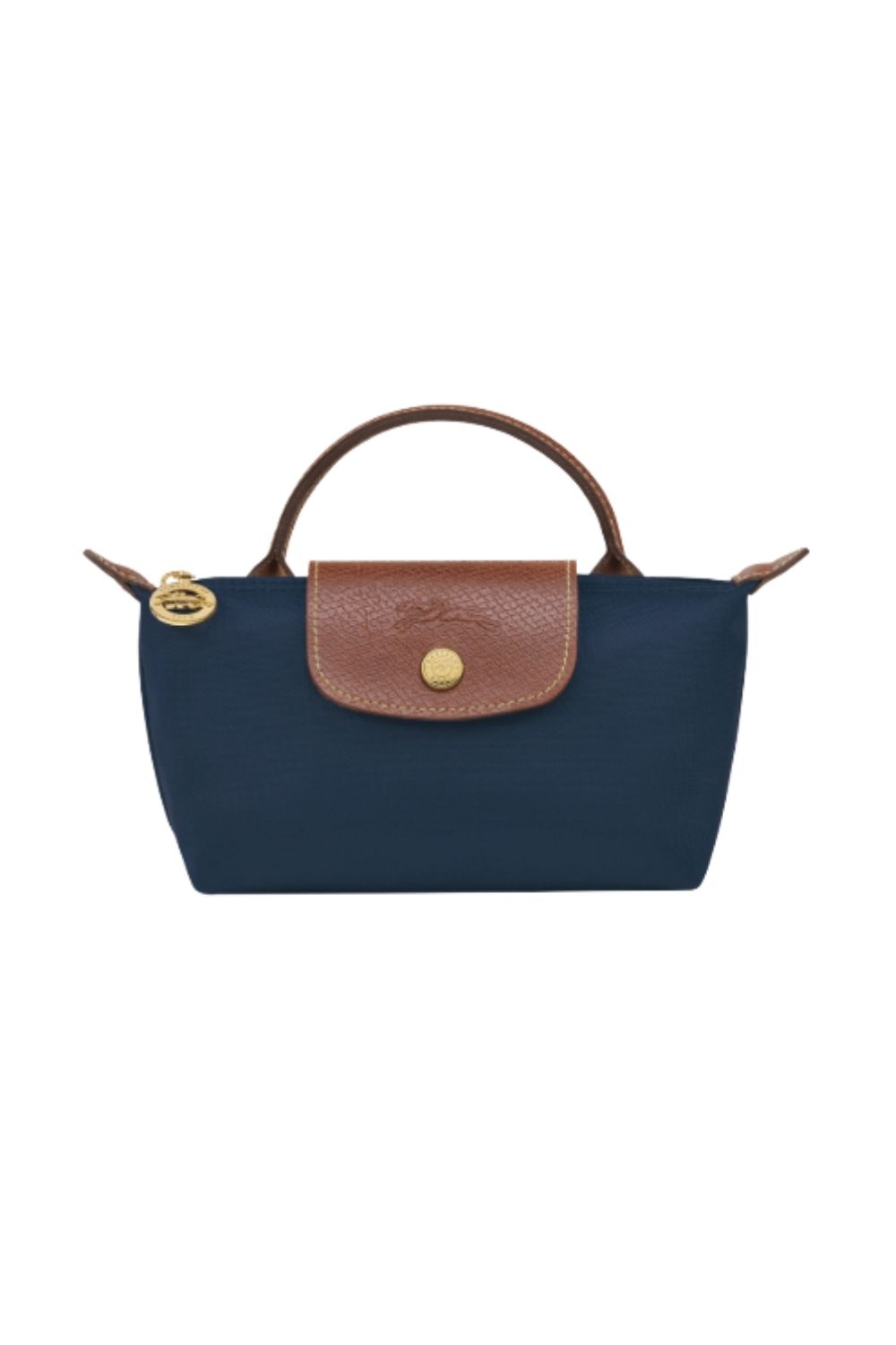 Longchamp mini crossbody bag in navy blue