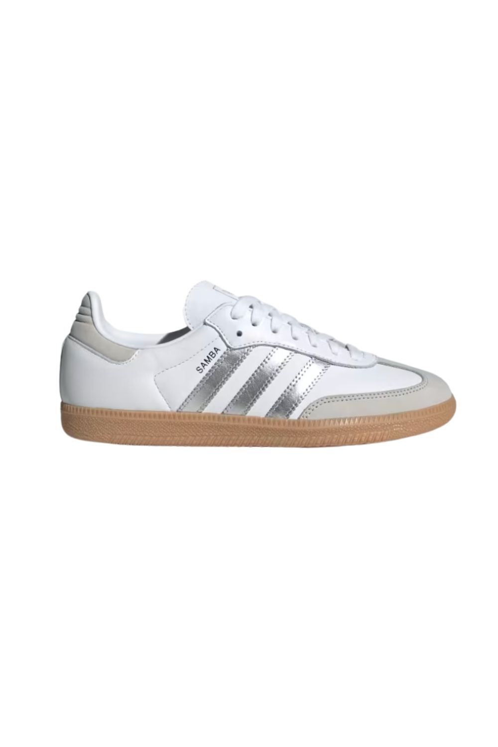 Adidas Sambas OG in white and silver