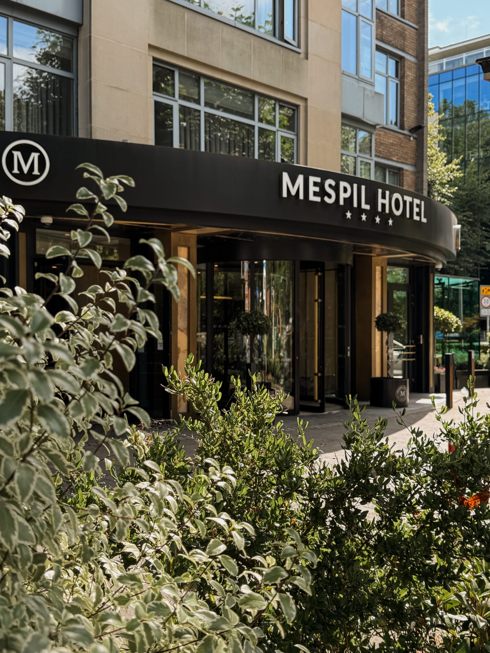 Exterior of the Mespil Hotel in Dublin, Ireland