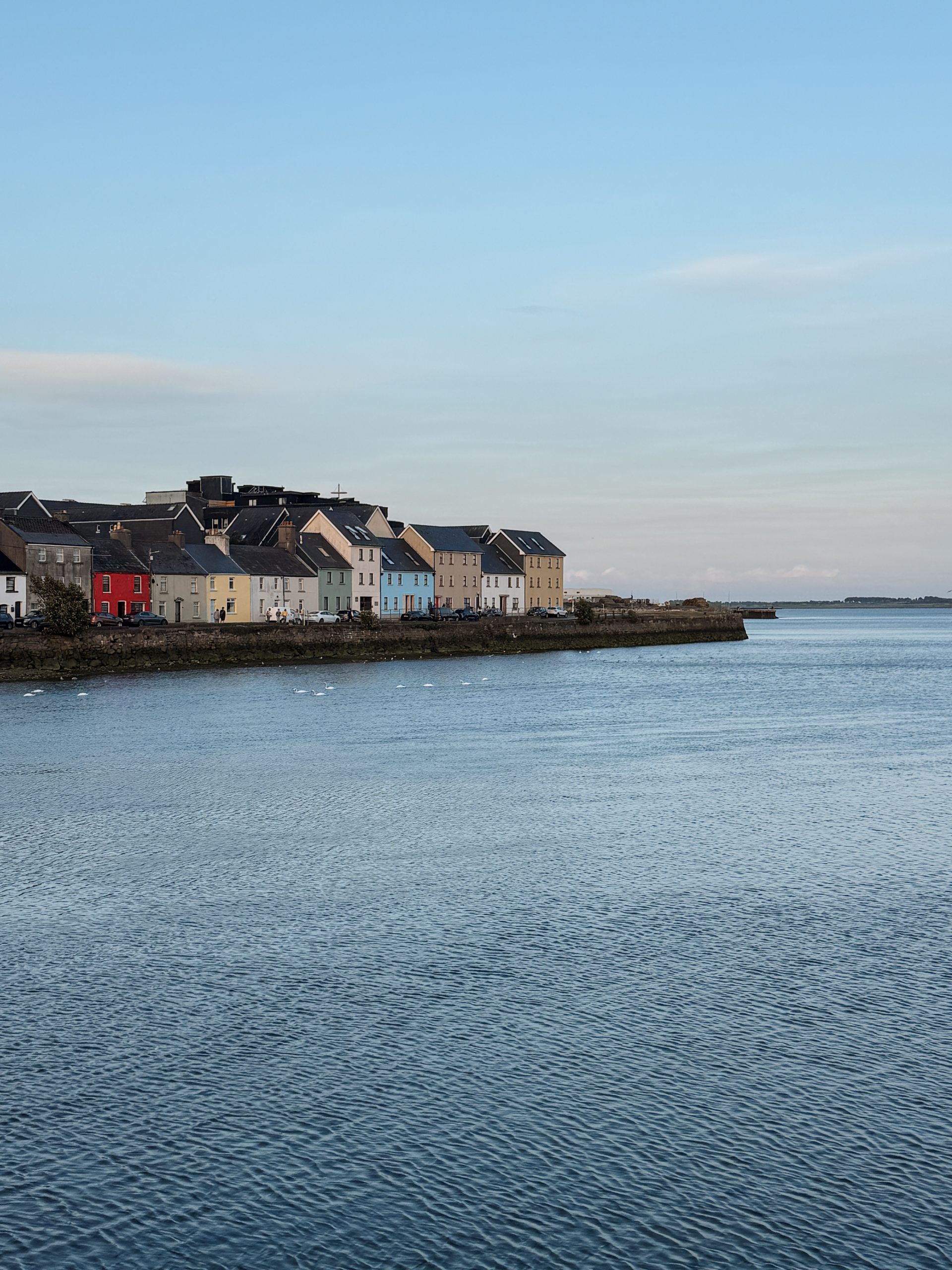 Colorful houses on The Long Walk in Galway, Ireland