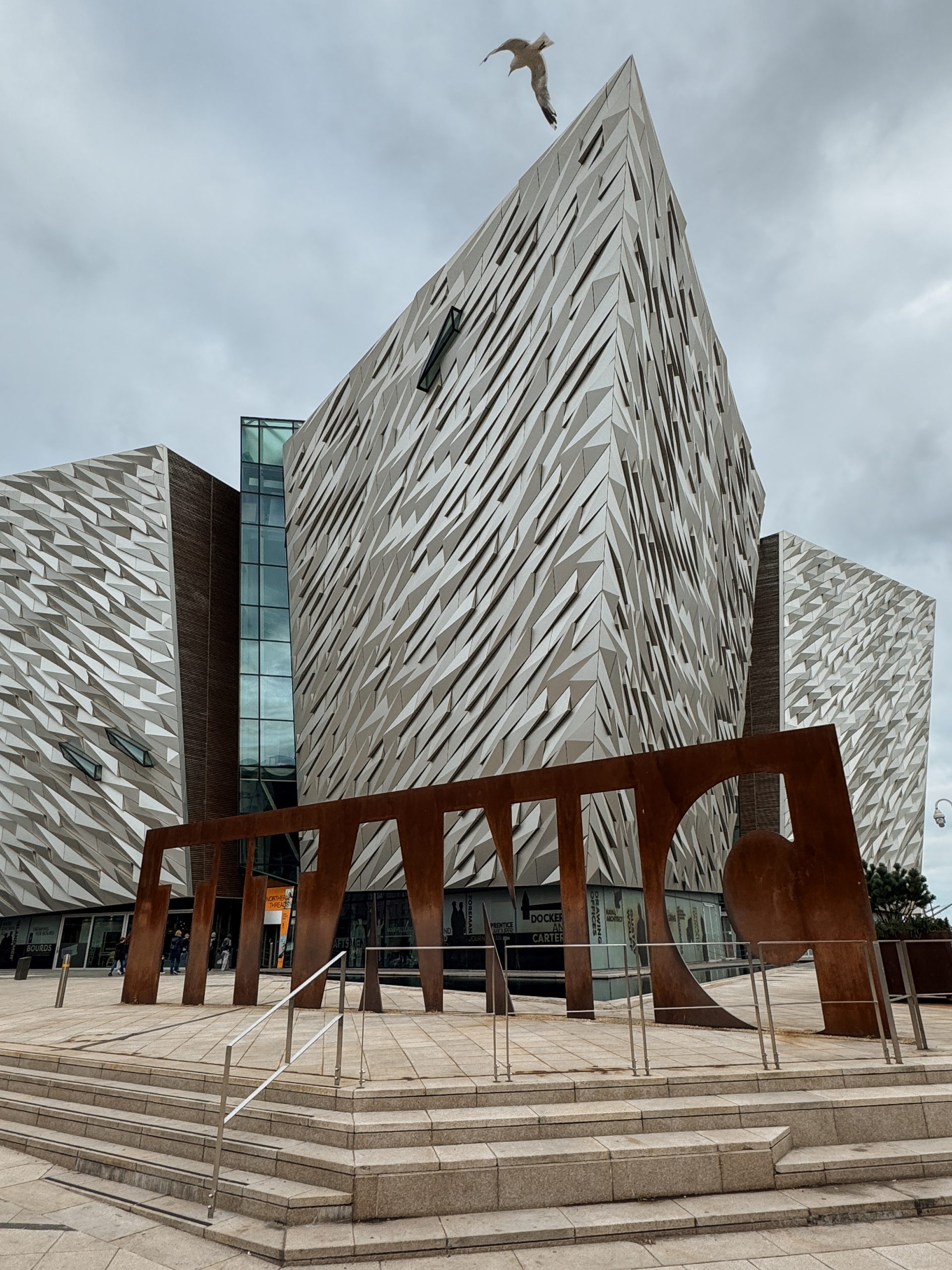 Exterior of Titanic Belfast in Belfast, Northern Ireland